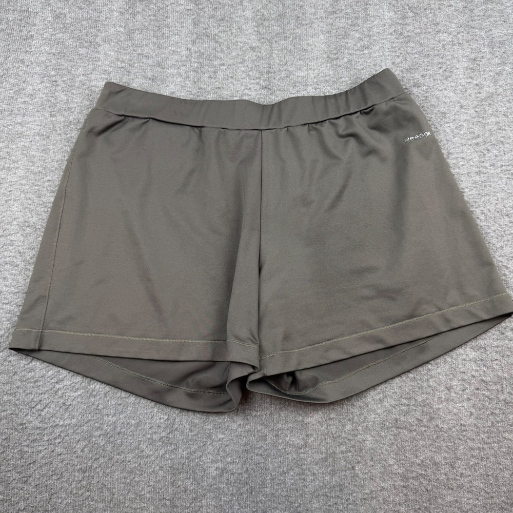 Reebok PlayDry Athletic Shorts Women's Large Gray‎ Performance Running Workout